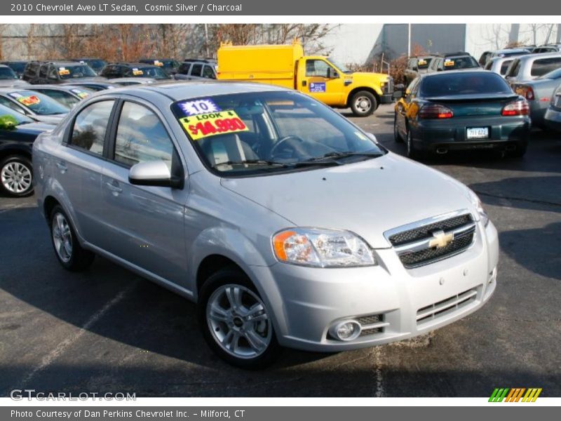 Cosmic Silver / Charcoal 2010 Chevrolet Aveo LT Sedan
