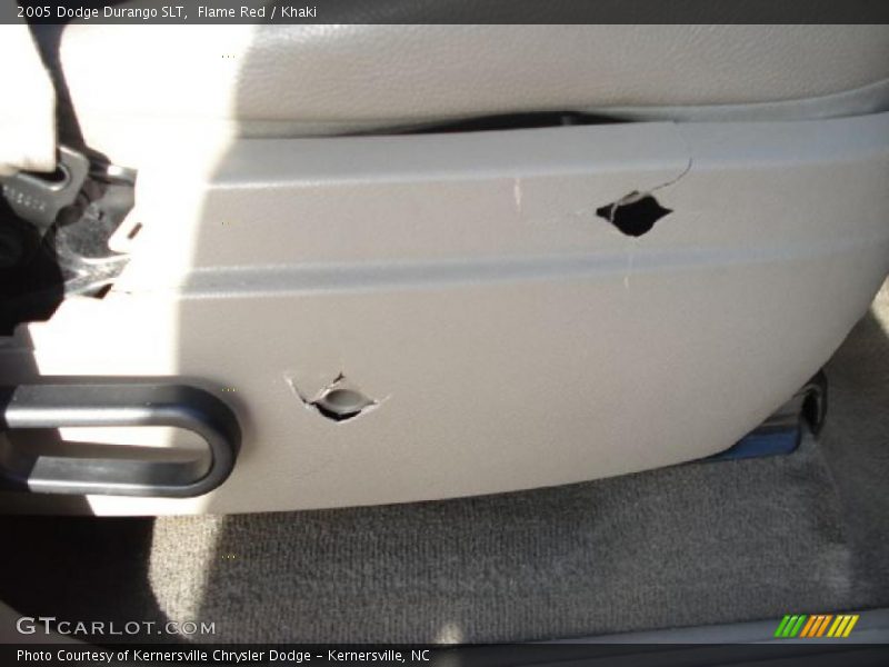 Flame Red / Khaki 2005 Dodge Durango SLT