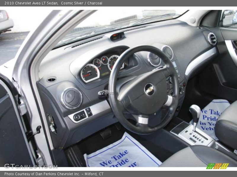 Cosmic Silver / Charcoal 2010 Chevrolet Aveo LT Sedan