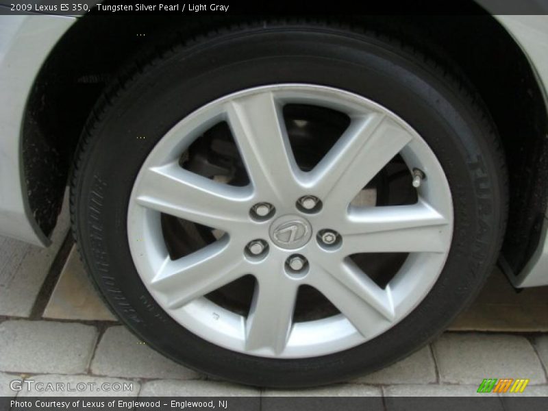 Tungsten Silver Pearl / Light Gray 2009 Lexus ES 350