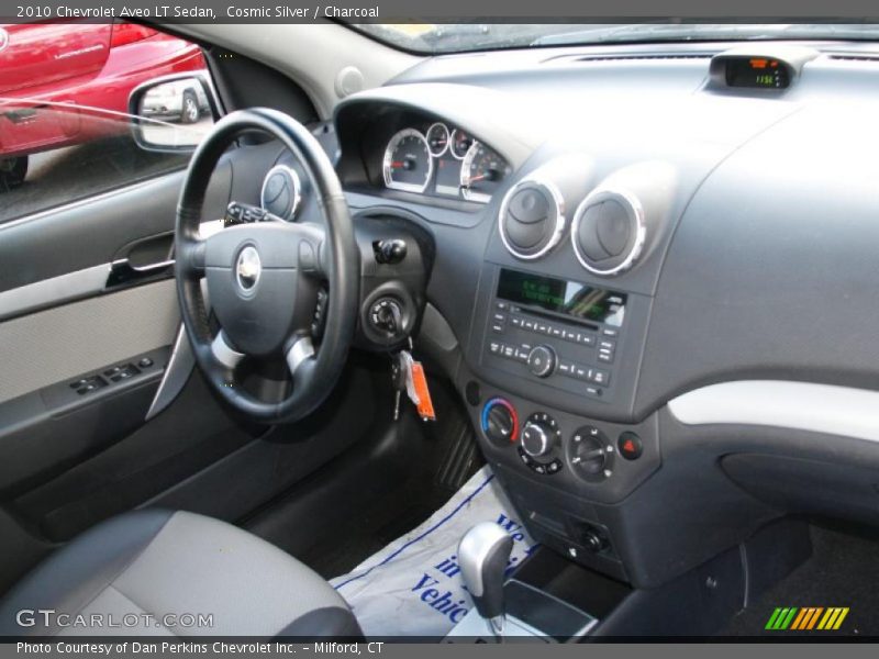 Cosmic Silver / Charcoal 2010 Chevrolet Aveo LT Sedan