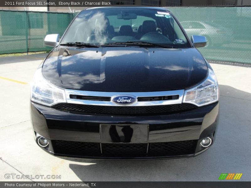 Ebony Black / Charcoal Black 2011 Ford Focus SEL Sedan
