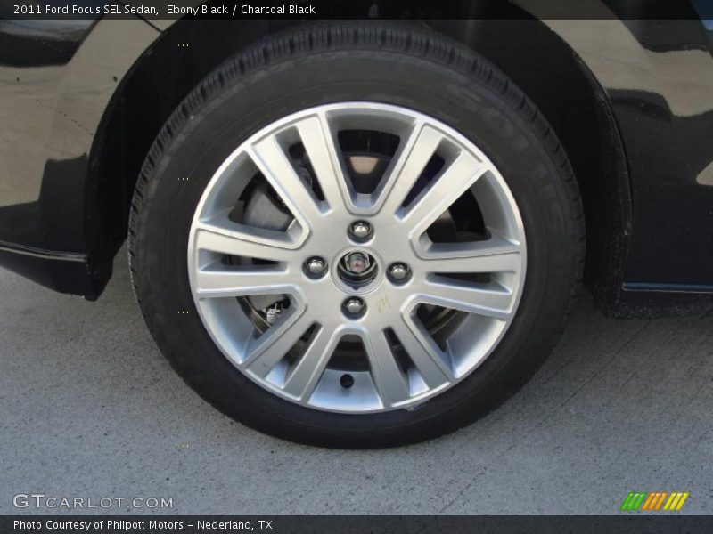 Ebony Black / Charcoal Black 2011 Ford Focus SEL Sedan