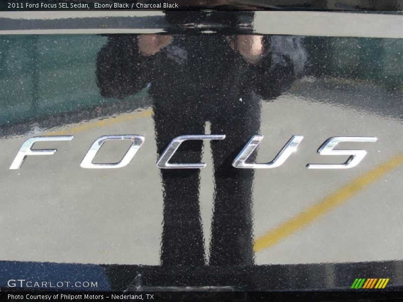 Ebony Black / Charcoal Black 2011 Ford Focus SEL Sedan