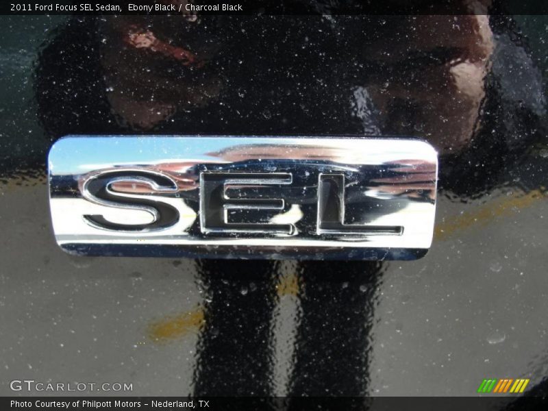 Ebony Black / Charcoal Black 2011 Ford Focus SEL Sedan