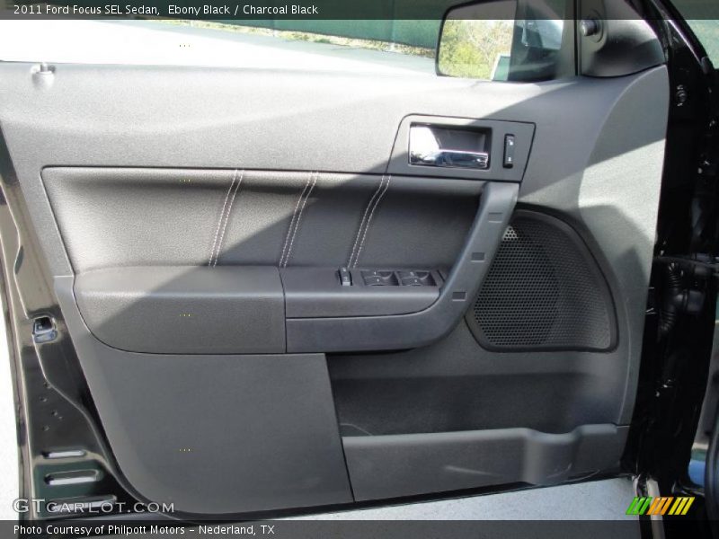 Ebony Black / Charcoal Black 2011 Ford Focus SEL Sedan