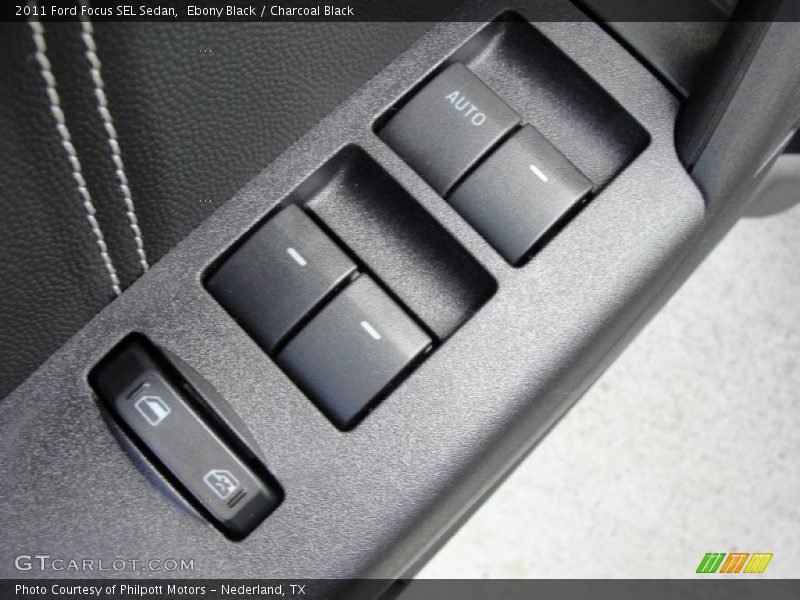 Ebony Black / Charcoal Black 2011 Ford Focus SEL Sedan