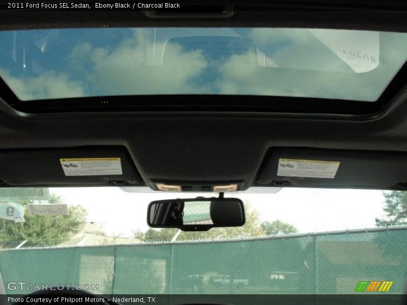 Ebony Black / Charcoal Black 2011 Ford Focus SEL Sedan