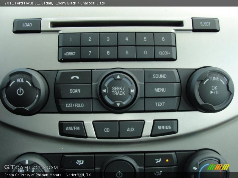 Ebony Black / Charcoal Black 2011 Ford Focus SEL Sedan