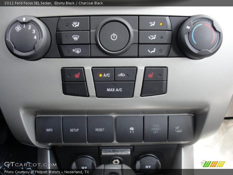 Ebony Black / Charcoal Black 2011 Ford Focus SEL Sedan
