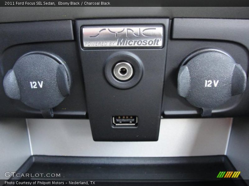 Ebony Black / Charcoal Black 2011 Ford Focus SEL Sedan