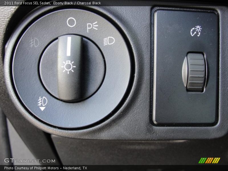 Ebony Black / Charcoal Black 2011 Ford Focus SEL Sedan