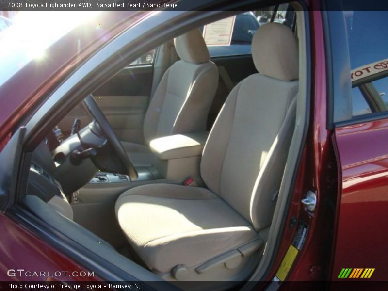 Salsa Red Pearl / Sand Beige 2008 Toyota Highlander 4WD