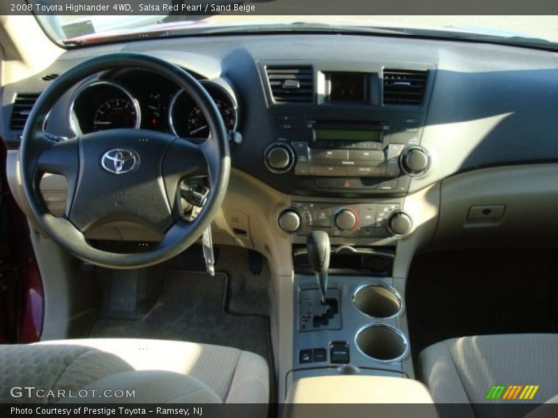 Salsa Red Pearl / Sand Beige 2008 Toyota Highlander 4WD