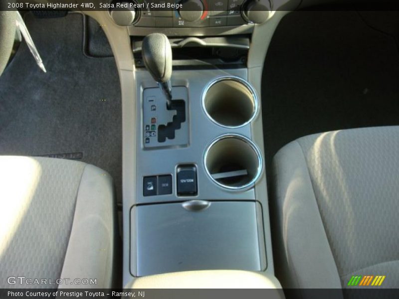 Salsa Red Pearl / Sand Beige 2008 Toyota Highlander 4WD