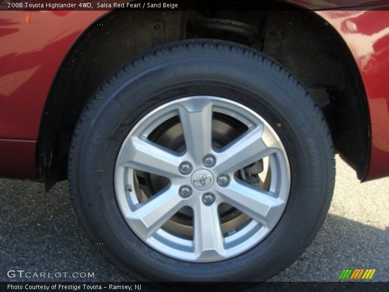 Salsa Red Pearl / Sand Beige 2008 Toyota Highlander 4WD