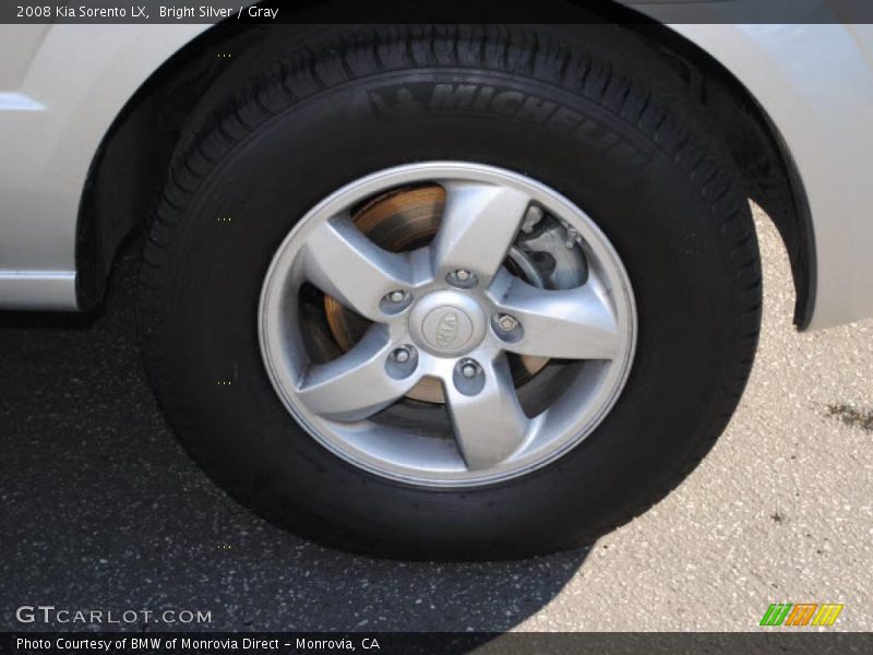 Bright Silver / Gray 2008 Kia Sorento LX
