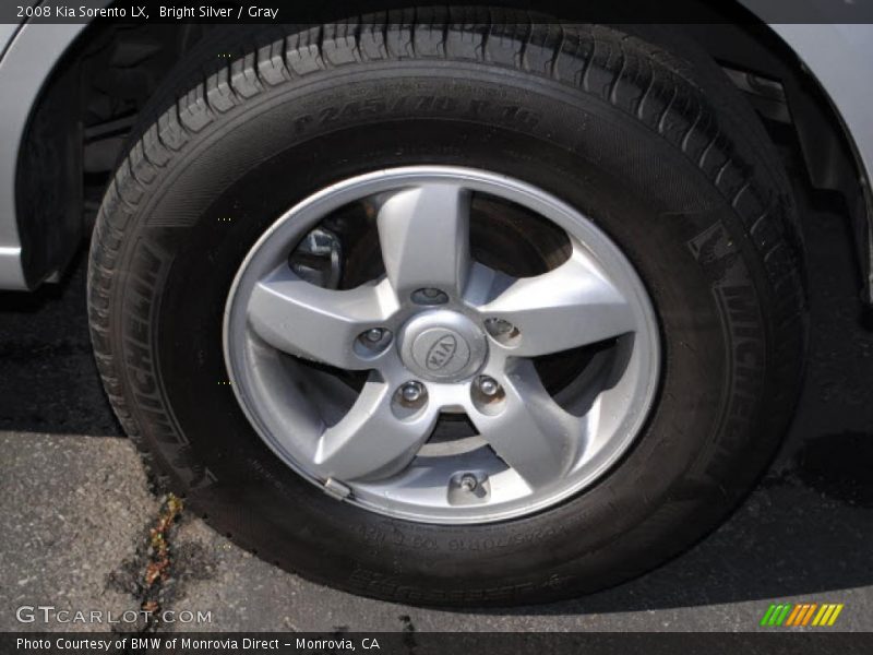 Bright Silver / Gray 2008 Kia Sorento LX