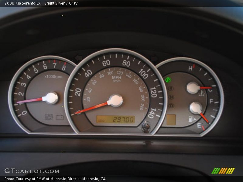 Bright Silver / Gray 2008 Kia Sorento LX