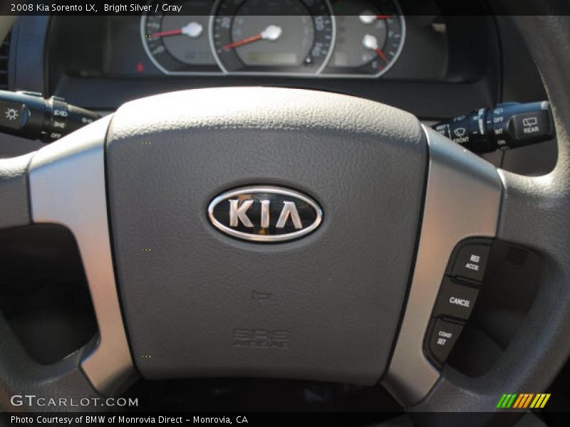 Bright Silver / Gray 2008 Kia Sorento LX