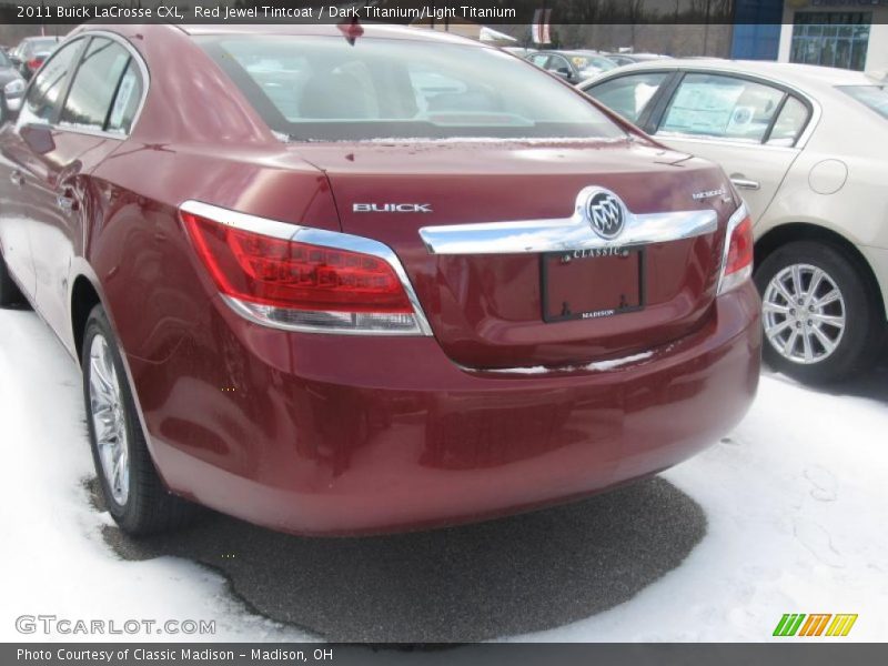 Red Jewel Tintcoat / Dark Titanium/Light Titanium 2011 Buick LaCrosse CXL