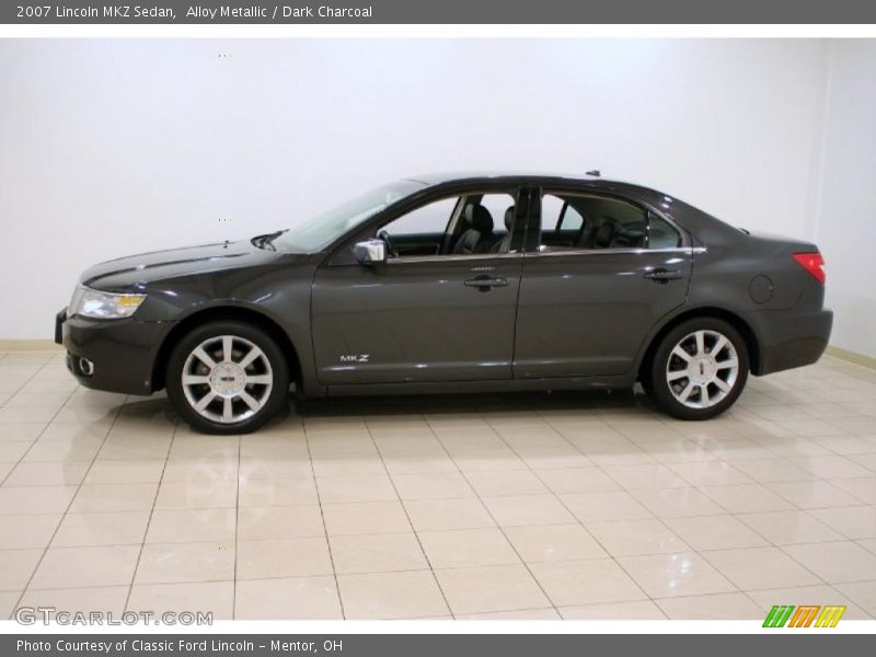 Alloy Metallic / Dark Charcoal 2007 Lincoln MKZ Sedan