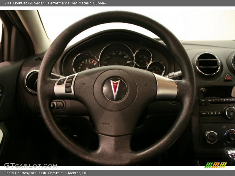 Performance Red Metallic / Ebony 2010 Pontiac G6 Sedan