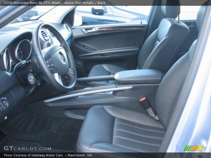 Alpine Rain Metallic / Black 2008 Mercedes-Benz ML 550 4Matic