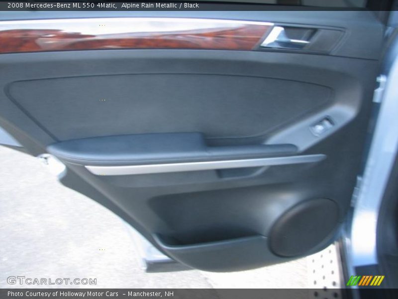 Alpine Rain Metallic / Black 2008 Mercedes-Benz ML 550 4Matic
