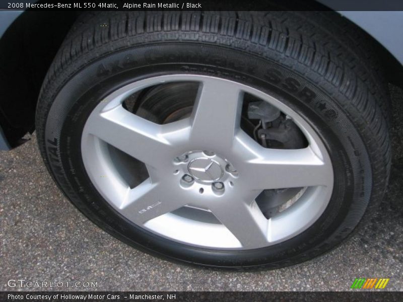 Alpine Rain Metallic / Black 2008 Mercedes-Benz ML 550 4Matic