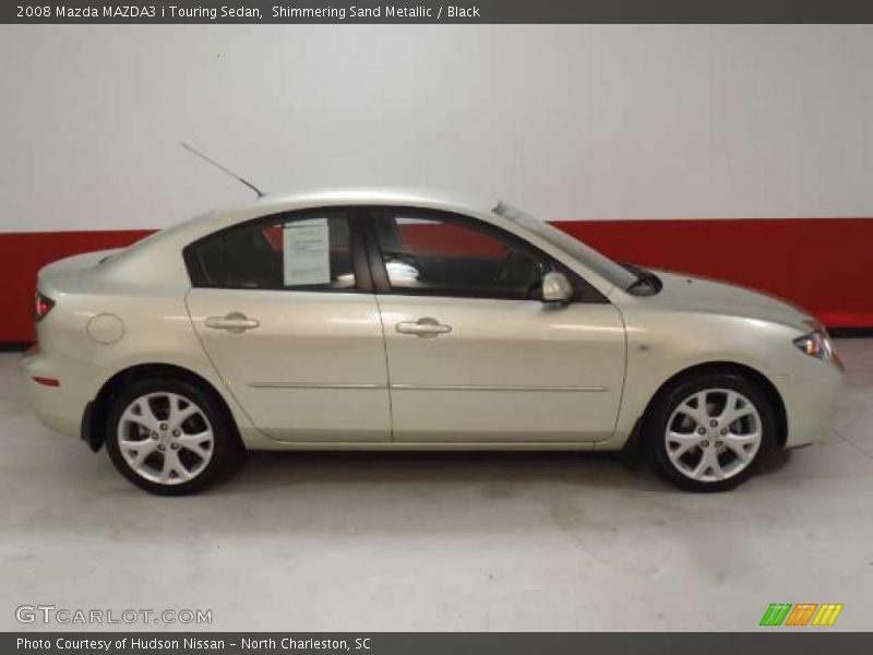 Shimmering Sand Metallic / Black 2008 Mazda MAZDA3 i Touring Sedan