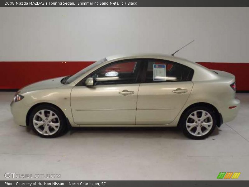 Shimmering Sand Metallic / Black 2008 Mazda MAZDA3 i Touring Sedan