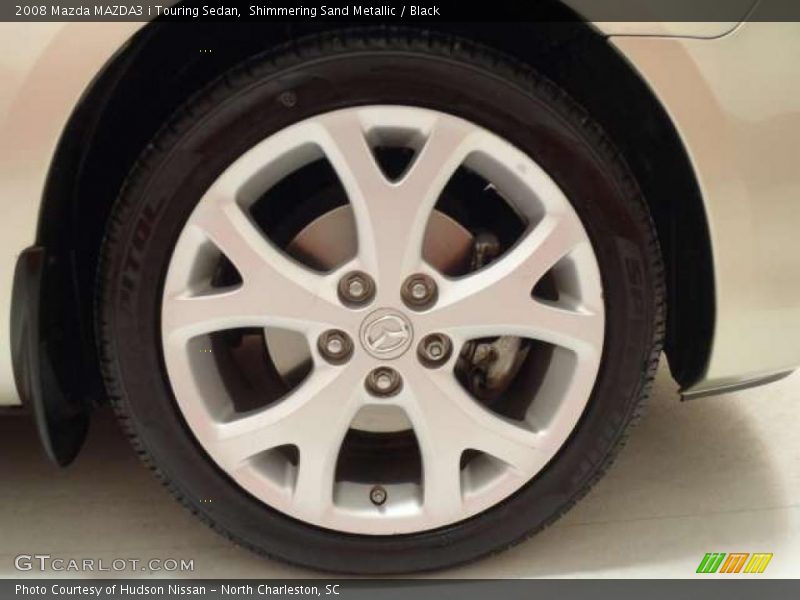 Shimmering Sand Metallic / Black 2008 Mazda MAZDA3 i Touring Sedan