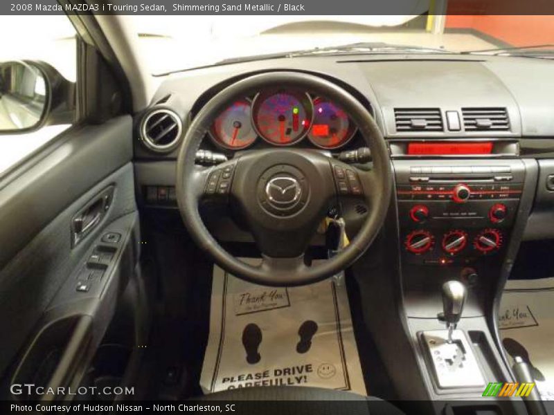 Shimmering Sand Metallic / Black 2008 Mazda MAZDA3 i Touring Sedan