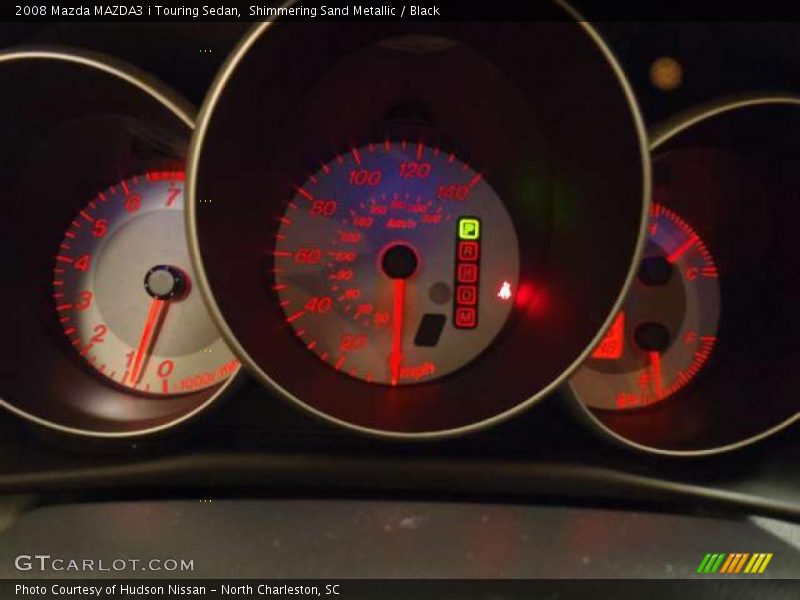 Shimmering Sand Metallic / Black 2008 Mazda MAZDA3 i Touring Sedan