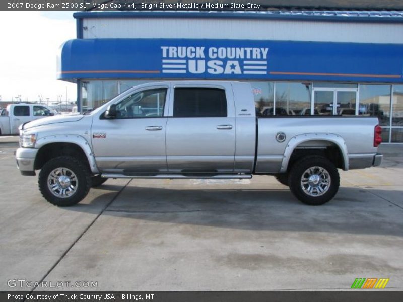 Bright Silver Metallic / Medium Slate Gray 2007 Dodge Ram 2500 SLT Mega Cab 4x4