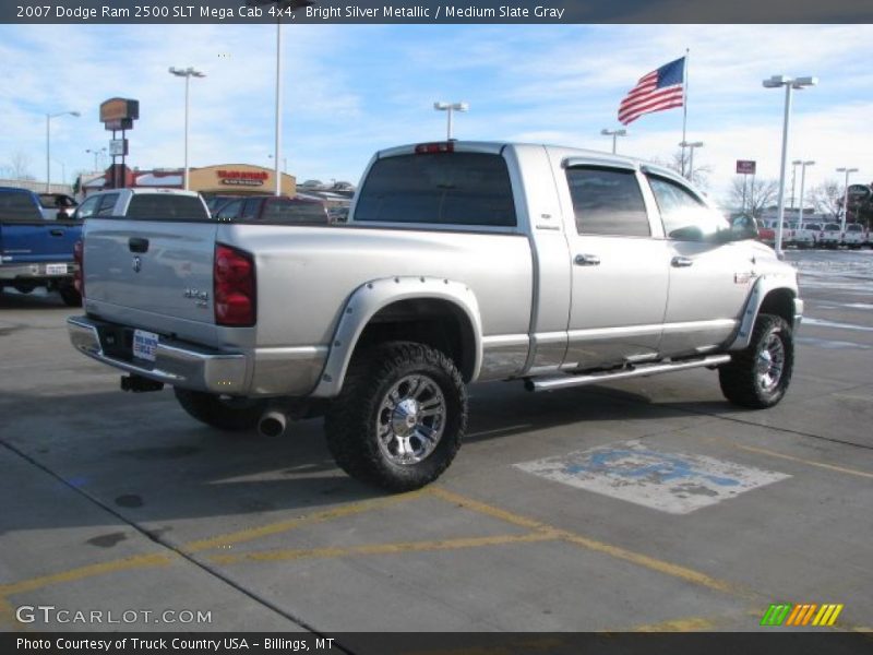 Bright Silver Metallic / Medium Slate Gray 2007 Dodge Ram 2500 SLT Mega Cab 4x4