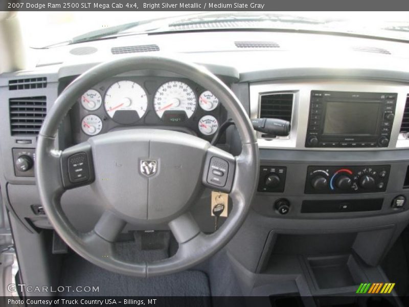 Bright Silver Metallic / Medium Slate Gray 2007 Dodge Ram 2500 SLT Mega Cab 4x4