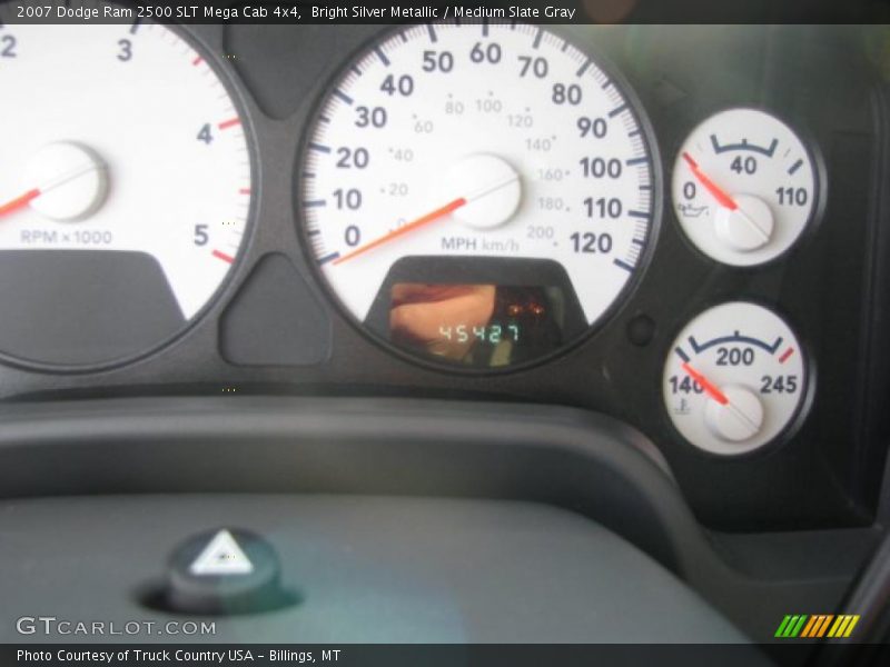 Bright Silver Metallic / Medium Slate Gray 2007 Dodge Ram 2500 SLT Mega Cab 4x4
