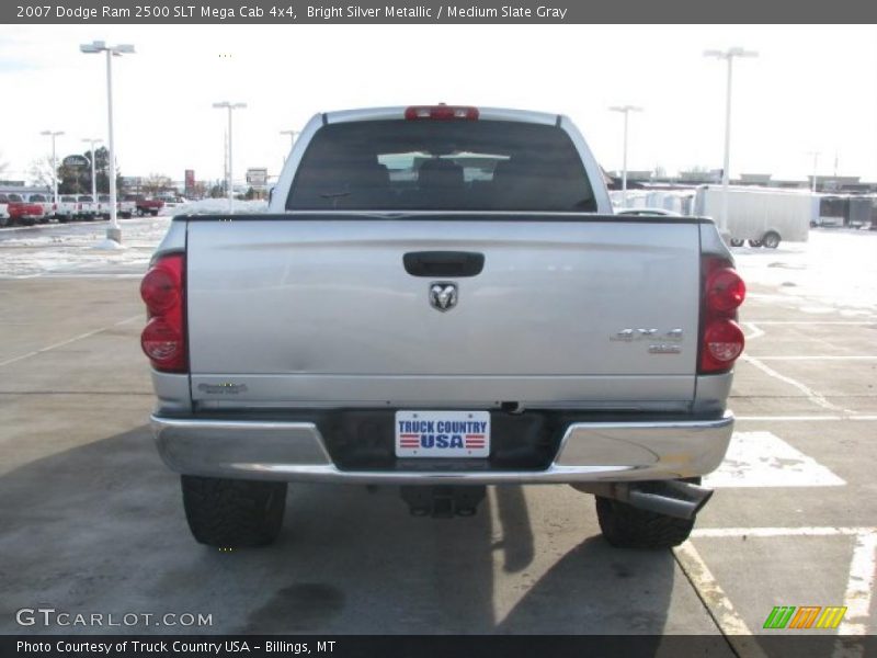 Bright Silver Metallic / Medium Slate Gray 2007 Dodge Ram 2500 SLT Mega Cab 4x4