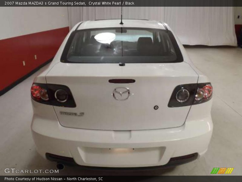 Crystal White Pearl / Black 2007 Mazda MAZDA3 s Grand Touring Sedan