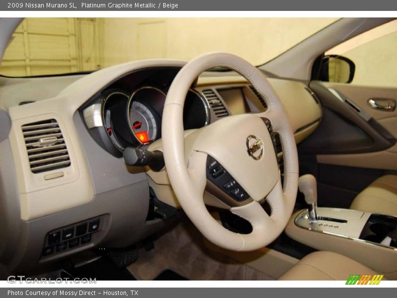 Platinum Graphite Metallic / Beige 2009 Nissan Murano SL