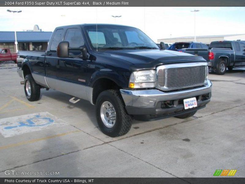 Black / Medium Flint 2004 Ford F350 Super Duty XLT SuperCab 4x4