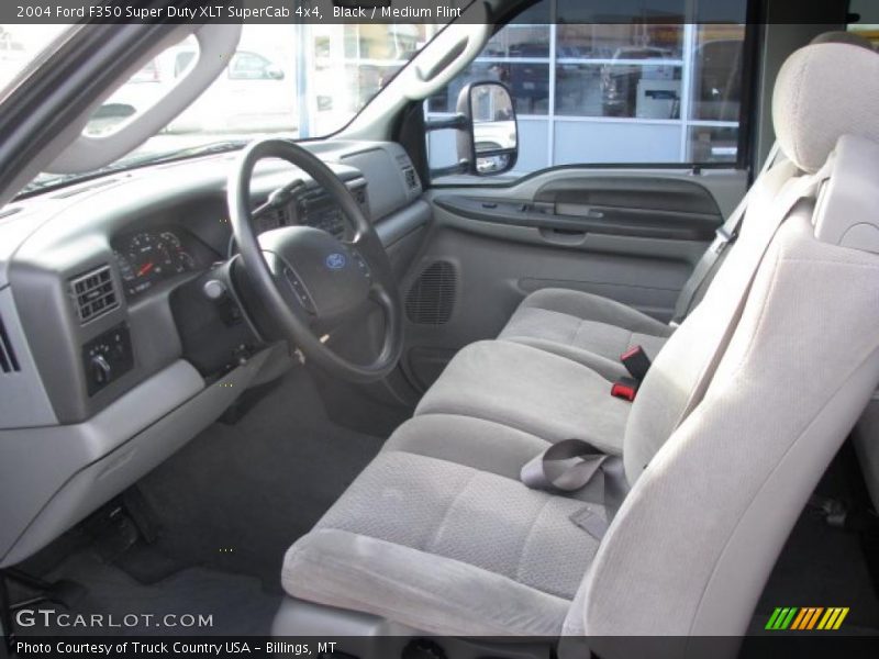  2004 F350 Super Duty XLT SuperCab 4x4 Medium Flint Interior