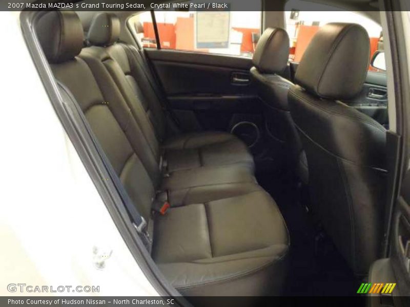 Crystal White Pearl / Black 2007 Mazda MAZDA3 s Grand Touring Sedan