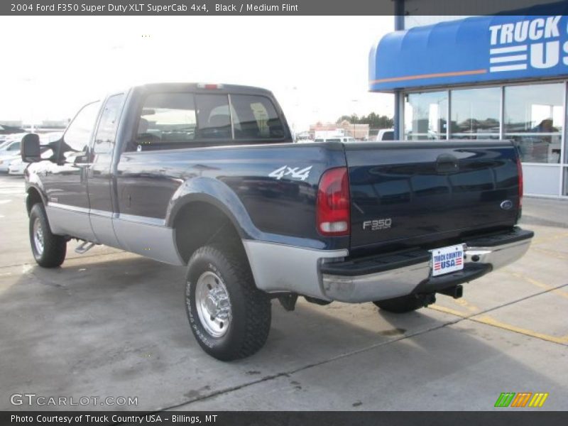 Black / Medium Flint 2004 Ford F350 Super Duty XLT SuperCab 4x4