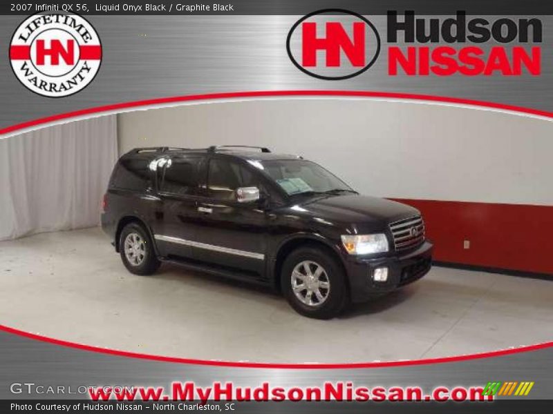 Liquid Onyx Black / Graphite Black 2007 Infiniti QX 56