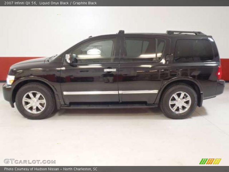 Liquid Onyx Black / Graphite Black 2007 Infiniti QX 56