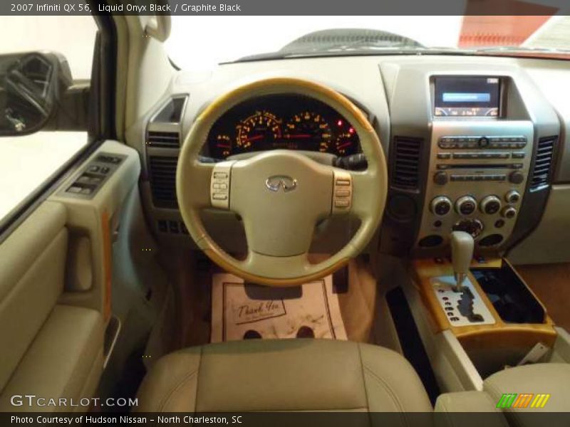 Liquid Onyx Black / Graphite Black 2007 Infiniti QX 56