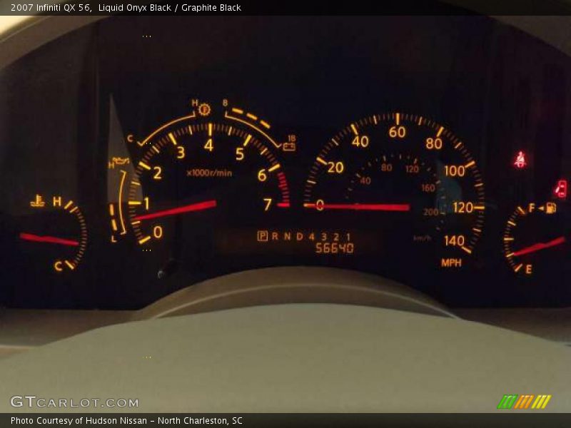Liquid Onyx Black / Graphite Black 2007 Infiniti QX 56